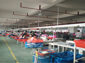 OUKA backpack production workshop